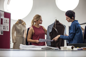 Fashion designers working on collection