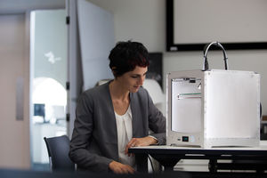 Designer with 3D printer