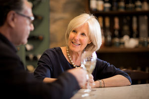 Senior couple on a date