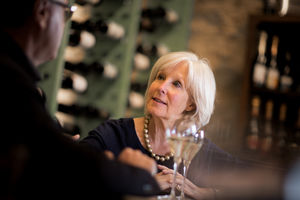 Senior couple on a date