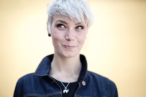 Young adult cheeky thinking expression