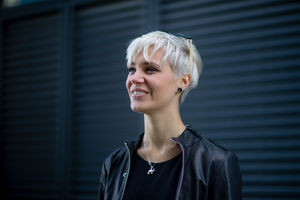 Young adult in urban city