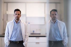 Portrait of male medical professional 