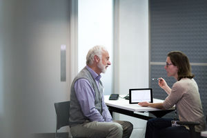 Female Medical Doctor explaining test results to patient