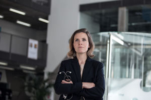 Portrait of confident Female Doctor in Hospital