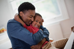Father hugging Son