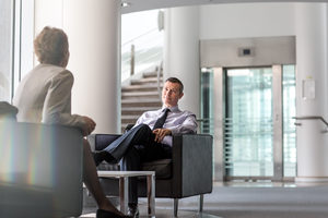 Senior business executive in a meeting