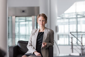 Portrait of businesswoman in a modern office