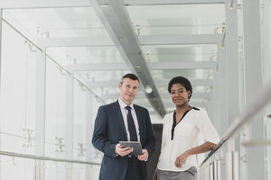 Portrait of colleagues in a modern office