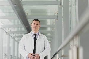 Portrait of a healthcare professional in a modern hospital