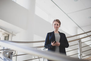 Portrait of businesswoman in a modern office