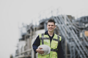 Industrial worker on site