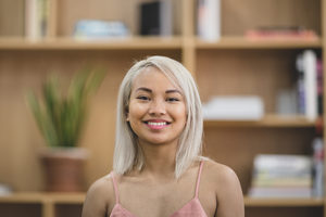 Portrait of young adult student