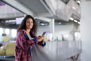 Portrait of female student smiling
