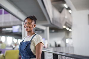 Portrait of African American female student