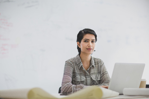 Portrait of Arabic businesswoman in an office