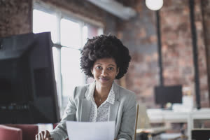 Portrait of african american businesswoman